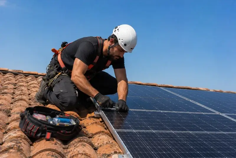 Maintenance et monitoring de panneaux solaires à Mazé-Milon